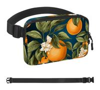 Fresh Flowers and Oranges-684 - Riñonera de estilo unisex: riñoneras de moda, bolsas cruzadas deportivas delgadas a la moda para correr, senderismo, senderismo, mujer, hombre, multicolor, 4 x 23 x 15