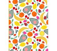 Fresh Fruit Fiesta: Colorful Notebook for Fun & Creative Writing: Bright & Cheerful Lined Journal | 8.5 x 11 Inches | 160 Pages of Fruit-Inspired Motivation