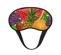 Fresh Fruits - Antifaz para dormir con estampado de piña, antifaz suave y ligera, para meditación, viajes, yoga