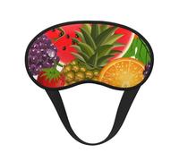 Fresh Fruits - Antifaz para dormir con estampado de piña para personas que duermen de lado, bonita máscara opaca para el hogar o viajes