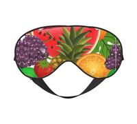 Fresh Fruits - Antifaz suave con estampado de piña, sueño cómodo, bloquea la luz, cobertura completa de los ojos, ideal para viajes, meditación