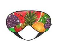 Fresh Fruits - Antifaz unisex con estampado de piña, suave, cómoda, antifaz que bloquea la luz