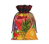 Fresh Fruits - Bolsa de regalo de Navidad con estampado de piña, necesidades de envoltura para bolsas de Navidad, regalos de fiesta