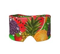 Fresh Fruits - Orejeras para dormir con estampado de piña, diadema ajustable para yoga, viajes, mantiene el calor y ayuda cómoda