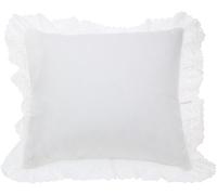 Fresh Ideas - Almohada con Volantes (2 Unidades), algodón, Blanco, European