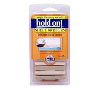 Fresh Ideas Bed Maker's Bed Grips - Easy Use Sheet Holders Adjustable to Fit All Size Beds Accesorios de Ropa de Cama, Hierro, Pack de 4, 4