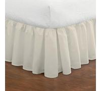 Fresh Ideas Bedding - Falda de Cama con Volantes, clásica de 35,56 cm de Longitud caída, Estilo Reunido, Queen, Marfil