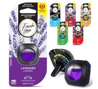 Fresh Line Clip de ventilación para coche, intensidad regulable de aroma, ambientador para tu coche, fácil de fijar a la ventilación, combate los olores, fragancia de larga duración hasta 60 días