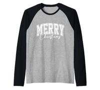 Fresh Merry Christmas Sport Camiseta Manga Raglan