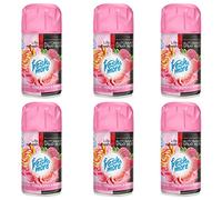 Fresh & More Recambio de ambientador (6 unidades) 250 ml, frambuesa, rosa y caramelo