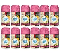 Fresh&More - Recambio para ambientador Freshmatic Max (12 unidades, 250 ml), diseño de flores, color blanco y vainilla