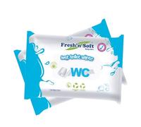 Fresh’n Soft Toallitas Húmedas Desechables en el Inodoro con Extracto de Manzanilla, Biodegradables, Uso Diario (120 Unidad (Paquete de 2))