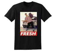 Fresh Prince Bel Air Will Smith Men T-Shirt Black M