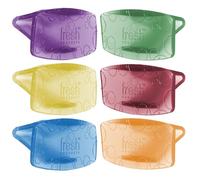 Fresh Products Clip de tazón ecológico, ambientador, ambientador de inodoro, ambientador de basura, sin químicos, aceites naturales, discreto, paquete variado, fabricado en Estados Unidos, 6 unidades