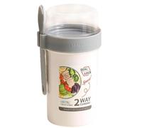 Fresh Salad Cup, Vegetable Keep Fit, Healthy Container Set | Salad Container for Breakfast Take Away Fruit Lunch Meal Picnic, Office, School Travel Outdoor Diet On The Go Work Home