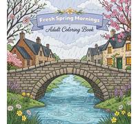 Fresh Spring Mornings: Adult Coloring Book: Stress-Relieving Coloring Pages Featuring Blooming Gardens, Dewy Forest Trails, Rainy Countryside & Soft Spring Light - A Mindful Escape for Adults