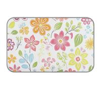 Fresh Spring Simple Colorful Flowers Summer Cooling Pet Mat Self Cooling Cat Bed for Animals Cat Outdoor Cute Blanket Fria for Dogs M