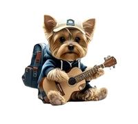 Fresh Vent Diffuser - Decorative Dog Air Freshener for Summer Travel | Acrylic Material with 2D Flat Design, 6cm Height, 25g Lightweight Build, Odor Eliminator Function