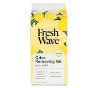 Fresh Wave Recambio de gel eliminador de olores de limón, 60 onzas, absorbentes de olores más seguros para el hogar, eliminador de olores natural a base de plantas, cada 15 onzas, dura de 30 a 60 días