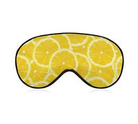 Fresh Yellow Lemon Sleep Mask Blindfold Ajustable Super-Smooth Soft Eye Mask Cover para Hombres Mujeres Viajes y siesta