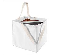 FresherAcc - Organizador de ropa para ahorrar espacio, bolsa de almacenamiento triangular con asas para armario, lavandería, cuarto de baño, estante de secado (cuadrado)