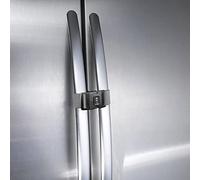 Fresheracc Pestillo de bloqueo para armario de refrigerador, congelador, refrigerador, (2 paquetes) ajustable para niños pequeños, niños pequeños, necesidades especiales, sin taladro, sin tornillos,