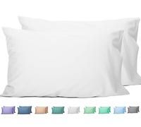 FreshFit Collection - Fundas de Almohada de 200 Hilos (tamaño King, Color Blanco Brillante)