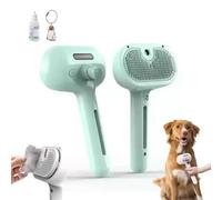 Freshfur Cepillo de ducha + baño Solutio Fresh Fur 3 en 1, peine de depilación para gatos, cepillo de vapor para perros y gatos, herramienta de aseo para cabello largo y corto, eliminación de un botón