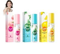 Freshing Oral Spray, refrescante spray bucal con 3 sabores: menta, melocotón y limón - Elimina los malos olores, proporciona un aliento fresco durante todo el día, práctico para viajar