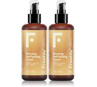 Freshly Cosmetics Bronceador natural en crema Bronzing Radiance Self-Tanning Cream, 200ml (Paquete de 2)