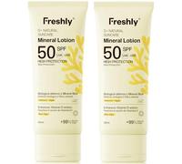 Freshly Cosmetics D+ Natural Suncare Mineral Lotion SPF50 2x100 ml