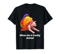 Freshly Shaved Pussy Meme Cat Meme Hilarious Adult Joke Camiseta