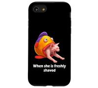 Freshly Shaved Pussy Meme Cat Meme Hilarious Adult Joke Carcasa para iPhone SE (2020) / 7/8