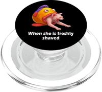 Freshly Shaved Pussy Meme Cat Meme Hilarious Adult Joke PopSockets PopGrip para MagSafe