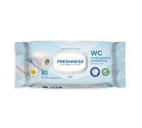 FRESHNESS Toallitas WC Papel Higienico Humedo 80Uds 80 U. Pop-U, Plástico, Multicolor