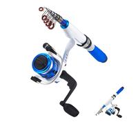 Freshwater Fishing Pole - Portable Fishing Rod, Ultra-Short Section Fishing Kit | Travel-Friendly Telescopic Fishing Rod Combo, Beginner-Friendly Fishing Pole Set, Easy-to-Carry Fishing Gear for Outdo