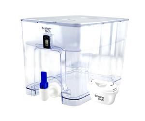 FRESIAMAX Depósito Filtrante 7.5 L. Incl. 1x Cartucho. Dispensador de Agua Reduce Cal, Cloro e Impurezas. Indicador Digital. Diseño para Nevera y encimera. Libre de BPA. Agua con Sabor óptimo.