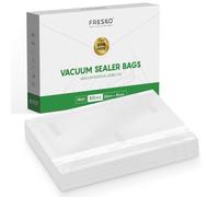 FRESKO Bolsas de Vacío de 20 x 30 cm / 50 Bolsas, Bolsa de Vacío Gofradas para Conservación y Cocción Sous Vide & Boilabl, Aptas para Todos los Envasadores al Vacío, sin BPA