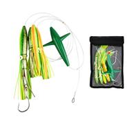 Fresno - Lure UV Acqua salata per trota e bass | Bait Saltwater vita acquatica Con gonne e ami | Jig trainati per tonno, Sportiva | Accessorio mare e fiume, resistente e