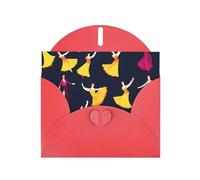 FRESQA Baile de salón pequeño patrón elegante y deslumbrante: tarjeta de vacaciones, tarjeta de agradecimiento, amistad, tarjeta de pensamiento en ti