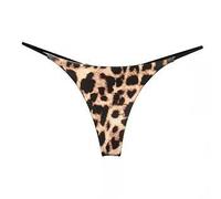 FRESQA Bragas de algodón de Leopardo para Mujer, Bragas Sexis, Tanga de Cintura Baja, Bikini con Espalda en T, Ropa Interior sin Costuras, lencería Femenina, Talla S-XXL