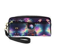 FRESQA Bright Mushrooms Art Print - Mini bolsa de maquillaje portátil, versátil y compacta, perfecta para tus artículos esenciales, Spaceperson Galaxy Trippy, Talla única