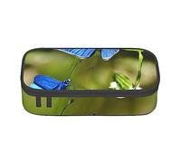 FRESQA Butterflies and Blooms - Estuche para bolígrafos de papelería de gran capacidad, con compartimento duradero, Mariposas y flores, Talla única, Funda para llave