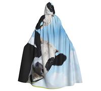 FRESQA Capa de poliéster con capucha para adultos, capa de Halloween, Navidad, capa de bruja de vampiro, disfraz de cosplay