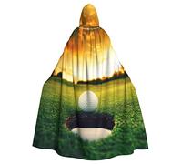 FRESQA Capa de poliéster con capucha para adultos, capa de Halloween o Navidad, capa de bruja de vampiro, disfraz de cosplay