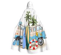 FRESQA Capa de poliéster con capucha para adultos para surf con aletas de buceo, capa de bruja de vampiro, disfraz de cosplay