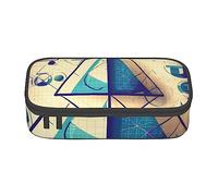 FRESQA Geometría Matemática Calculus Gran Capacidad Compartimento Durable Papelería Pluma Bolsa, Caja De Lápices, Geometría matemática Geek Calculus, Talla única, Funda para llave