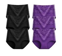 FRESQA L-3XL de Talla Grande para Mujer, Ropa Interior de Cintura Alta, Bragas de algodón, Bragas Abdominales, Bragas de recuperación posparto para Mujer