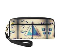 FRESQA Mini bolsa de maquillaje portátil con estampado de flores de amapola, versátil y compacta, perfecta para tus artículos esenciales, Math Geometry Geek Calculus, Talla única
