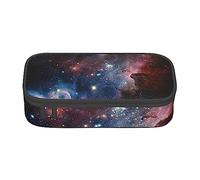 FRESQA Northern Lights Painting - Estuche para bolígrafos de papelería con compartimento duradero de gran capacidad, caja de lápices, Universo Vía Láctea Galaxia, Talla única, Funda para llave